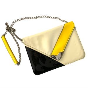 1980’s-1990’s Style Geometric Chain Clutch Purse Shoulder Bag